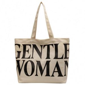<b>Canvas</b> <b>Tote</b> Bag Large Capacity Letter <b>Canvas</b> <b>Tote</b> Spring Summer Fashion Design Printed Pattern Single Shoulder All Seasons - Product Image 1