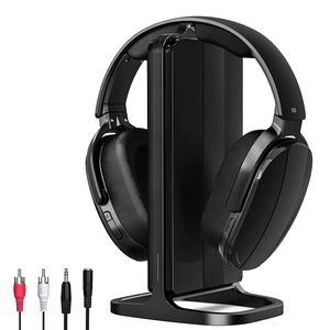 ชุดหูฟังไร้สายสำหรับทีวีระบบ RF 100ft 2.4GHz ชุดหูฟังสเตอริโอแบบครอบหูแท่นชาร์จแบบชาร์จสำหรับโทรทัศน์ - Product Image 2