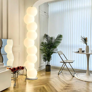 Nordic Luxury grote led-vloerlamp met voet, minimalistische moderne designstijl voor slaapkamer, woonkamer, verlicht decor - Product Image 4