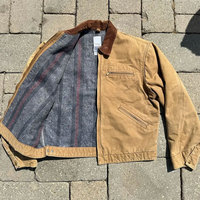 Veste de travail en toile de canard épaisse personnalisée pour homme, coupe décontractée, style utilitaire, effet vieilli, pour charpentier et chauffeur de camion