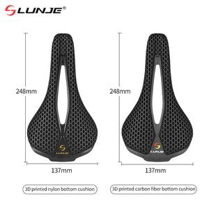 <span class=keywords><strong>Sella</strong></span> per <span class=keywords><strong>Bicicletta</strong></span> LUNJE Ultraleggera Cava Stampata in 3D Comoda e Traspirante con Cuscino a Nido d'Ape in Fibra di Carbonio - Product Image 4