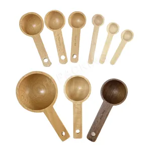 5ml,10ml,15ml &20ml &30ml Coffee Measuring Spoon,Powder Scoops Eco Mini Bamboo Spoon