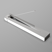 Support d'encens en cristal acrylique avec cendrier personnalisé, bâton de Perspex moderne, support de plateau d'encens, décoration de la maison