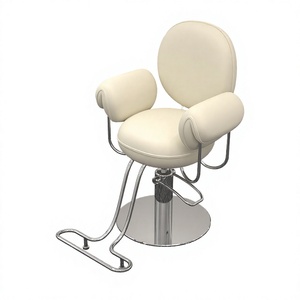 Fauteuil de Barbier Métallique Haut de Gamme et Tendance pour Hôtel et Salon – Design Moderne – Fauteuil de Coiffure Exclusif à Hauteur Réglable - Product Image 2