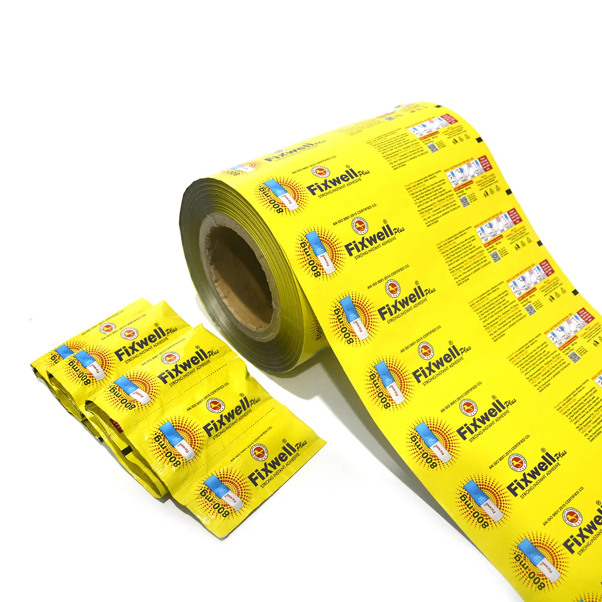 Aluminum Food Grade Packaging Roll Film Custom Laminated Plastic Roll Stock Sachet Packaging Film For Snack