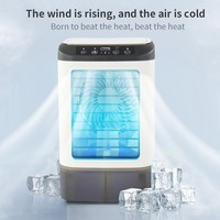 Refroidisseur d'air USB de bureau, mini-refroidisseur évaporatif domestique, humidificateur à refroidissement par eau, ventilateur électrique à refroidissement unique, contrôle à 3 vitesses