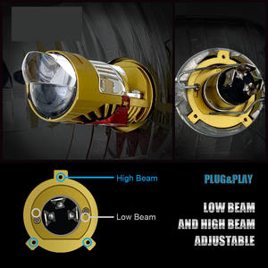 Phare de <span class=keywords><strong>moto</strong></span> JHS Lamp-<span class=keywords><strong>u</strong></span> Motor <span class=keywords><strong>Moto</strong></span> 9003/HB2 à branchement direct, double lentille fisheye, projecteur <span class=keywords><strong>mini</strong></span> H4 Bi-LED M01J pour <span class=keywords><strong>moto</strong></span> et voiture - Product Image 5