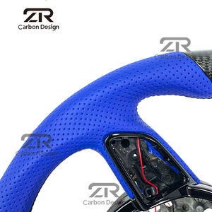 Volant en fibre de carbone avec affichage LED du régime moteur, personnalisé pour Audi RS3 RS4 S3 S5 RS6 <span class=keywords><strong>RS7</strong></span> TT TTRS A3 A4 A5 A6 A7 A8 TT TTRS - Product Image 3