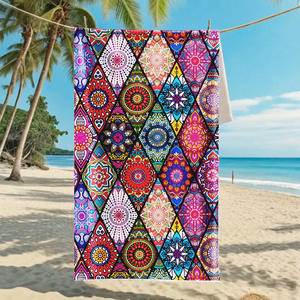 MB880 Usine Vente Directe Bon <span class=keywords><strong>Prix</strong></span> Haute Qualité Serviette De Plage Serviette De Bain Logo Personnalisé Motif Accepté - Product Image 2