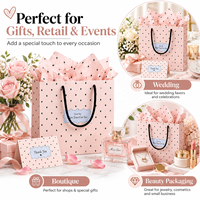Sacs en papier personnalisés avec poignées en corde, sacs de Noël pour cadeaux, sacs cadeaux d'anniversaire pour les magasins de détail, événements festifs, cadeaux d'entreprise