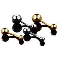 Anneaux de piercing nombril hypoallergéniques en gros, anneaux de nombril à filetage externe en acier inoxydable, bijoux de piercing corporel pour le nombril