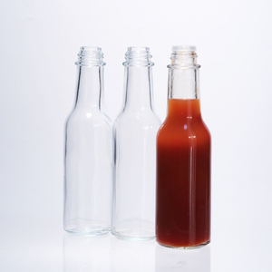 Bouteilles de sauce piquante en verre bon marché de 90ml 150ml 250ml Mini bouteille vide de sauce tomate chili Bouteilles de sauce <span class=keywords><strong>Tabasco</strong></span> avec bouchons en plastique - Product Image 5