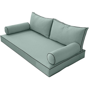 Export OEM High Colorfastness Outdoor Beach Bed <b>Waterproof</b> Sun-Resistant Memory <b>Foam</b> Solid Color Cushion Seat Cushion - Product Image 1