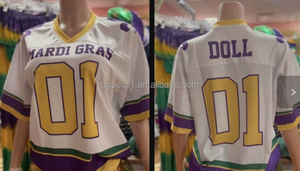 ชุดเซ็ต 2 ชิ้นสำหรับผู้หญิง PEEQI สไตล์เซ็กซี่สำหรับงานมาร์ดิกราส์ เสื้อเจอร์ซีย์แขนสั้นทรงโอเวอร์ไซส์และกางเกงขาสั้นปักเลื่อม ชุดลำลองสไตล์สตรีทแวร์สำหรับผู้หญิง - Product Image 4