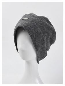 Bonnet en cachemire pour femme avec logo personnalisé, automne-hiver, grande taille, design simple, style béret - Product Image 5