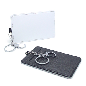 Porte-clés en cuir PU thermique, impression par transfert thermique, porte-carte de crédit, carte d'identité, carte de crédit, porte-clés blanc, Sublimation, porte-carte vierge - Product Image 1