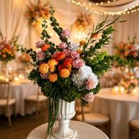 Centre de table de mariage de luxe, arrangement floral artificiel pour la location d'événements, décoration de table