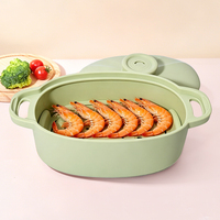 Cuiseur à riz en silicone à faible teneur en sucre, moule exclusif usine, compatible micro-ondes, sans BPA, cuiseur vapeur rapide en silicone pour cuisine domestique