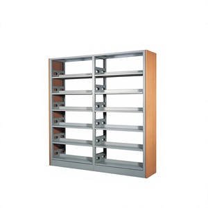 Office Furniture File Storage Public <b>Library</b> Bookshelf Bookcase Iron <b>Library</b> Metal <b>Book</b> Shelf - Product Image 4