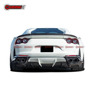 Kit carrosserie pour Ferrari 812, style Novi, fibre de carbone sèche, lèvre avant, jupes latérales, ailes, capot moteur, évents, enjoliveur arrière, kit carrosserie - Product Image 2