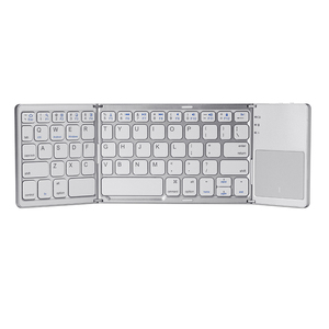 Tastiera Ultra-Sottile Pieghevole a 3 Sezioni, Ricaricabile, Portatile, Wireless con Touchpad <span class=keywords><strong>per</strong></span> <span class=keywords><strong>iPad</strong></span>, Android, Windows - Product Image 6