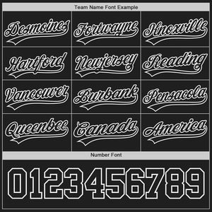 Custom Black White Baseball Jersey Button <b>Down</b> Personalized Sports Uniform Polyester Unisex Regular Fit Breathable - Product Image 3