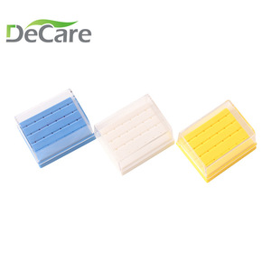 กล่องเก็บอุปกรณ์ทันตกรรม DeCare 24 ช่อง สีฟ้าและสีเหลือง สำหรับเครื่องมือทันตกรรม - Product Image 5