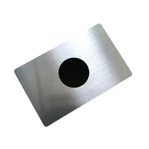 Kişiselleştirilmiş fırçalanmış çelik temassız Nfc kartvizitler akıllı Nfc kartları Metal