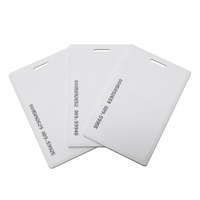 Kartu RFID Clamshell IClass Prox TK4100 T5577 Putih ID Kontrol Akses Dapat Diprogram Dapat Ditulis Ulang Kartu Pintar Kosong Grosir