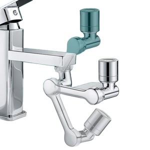 Aireador de grifo con brazo robótico en forma de Z, altura ajustable universal, rotación de 1080 grados, para lavabo de baño, lavado de cara y cepillo de dientes - Product Image 5