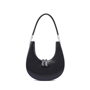 Bolso Hobo Beige de Microfibra con Cierre de Cremallera, Estilo Minimalista, Correa para el Hombro, Bolso de Mano para Mujer para Todas las Temporadas - Product Image 3