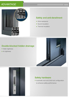 Ventanas Corredizas de Aleación de Aluminio de Nuevo Diseño Topbright, Doble Vidrio, Resistentes a Huracanes, Ahorro de Energía, Insonorizadas, Colgantes, Exteriores