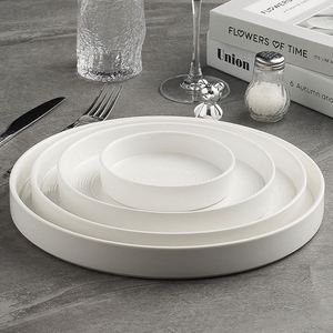 Nordic Style Light Luxury White <b>Ceramic</b> Fruit Dessert <b>Plate</b> Western Steak Pasta <b>Plate</b> Porcelain Dinner <b>Plates</b> for Restaurants - Product Image 3