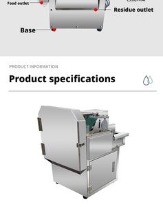 Upgraded Model 801 Dual-Head Multifunctional <b>Vegetable</b> <b>Cutter</b> 220V Stainless Steel Slicing Dicing Machine 140KG 116x53x120cm - Product Image 3