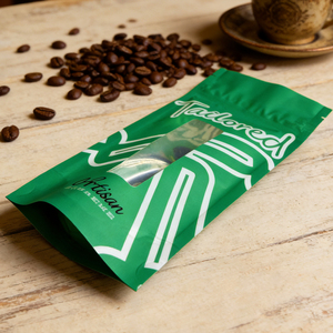 Bolsa de Fondo Plano Personalizada con Impresión, Reutilizable, Laminada, Impermeable, para Empaque de Café y Té con Ventana - Product Image 4