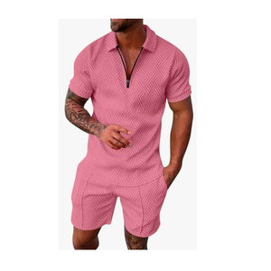 Conjuntos de verano para hombre de algodón de 2 piezas al por mayor conjuntos cortos de ropa de calle informales conjuntos de verano para hombre - Product Image 3