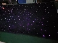 Tapis LED Lumineux Effet Ciel Étoilé, Fibre Optique, Couleurs Changeantes, Contrôle Musical, Tailles Personnalisables