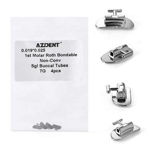 Ortodontik 1. Molar Bondable dikdörtgen tüpler 019*025 diş bukkal tüpler - Product Image 2