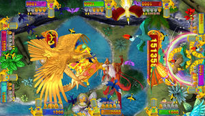 Popolare in USA: Macchina da Gioco Arcade Fish Hunter per 4-10 Giocatori, Gioco di Tiro <span class=keywords><strong>a</strong></span> Uccelli e Pesci Crazy Birds Skill WDF - Product Image 4