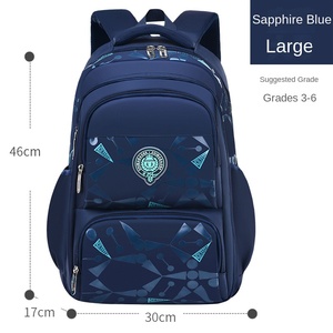 Sac à dos unisexe décontracté léger et respirant à motif géométrique Oxford Sac d'école pour étudiants imperméable et résistant aux taches - Product Image 6
