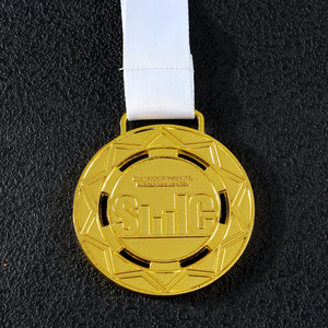 Medalla Personalizada Boyao de Aleación de Zinc, 50g, Oro/Plata, para Deportes, Competiciones, Campeones, Maratón, Insignia Conmemorativa, Negocios - Product Image 1