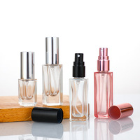 Mini Botella de Spray Recargable de 3ml 5ml 10ml 15ml 20ml 30ml 50ml 100ml, Modelo de Rosca, Botella de Prueba de Perfume con Pulverizador de Aluminio