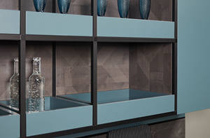 אביזרי מטבח סיני ארון מגירת סל אמריקה סגנון תעשייתי להגדיר ארונות מטבח מלמין מותאם אישית למכירה - Product Image 6