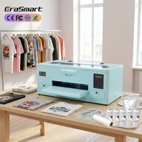 EraSmart Impresora Digital de Camisetas Rosa A3, Máquina de Impresión DTF Pequeña de 35cm, Impresora Roll-to-Roll, Nueva Condición