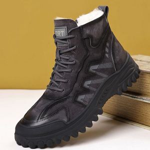 Nouveautés hiver 2025 : Bottes d'hiver pour hommes, décontractées, sportives, d'extérieur, chaudes, doublées de polaire, épaisses, antidérapantes - Product Image 4
