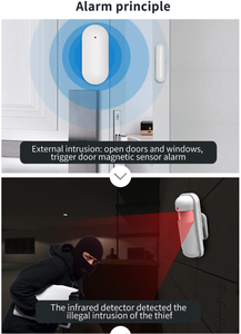 Tuya House <span class=keywords><strong>Kit</strong></span> de alarma antirrobo GSM 4G Wifi Sistema de seguridad <span class=keywords><strong>para</strong></span> el hogar con Google Alexa Control de voz Sistema antirrobo - Product Image 6