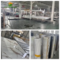 Desain bunga Modern Panel dinding PVC lembar plastik marmer UV untuk kamar mandi dan tangga dekorasi untuk penggunaan rumah tangga