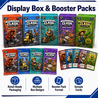 Cartes de jeu TCG personnalisées avec logo du fabricant, emballage holographique imprimé, surface de dessin animé anime, papier brillant 350 g/m²