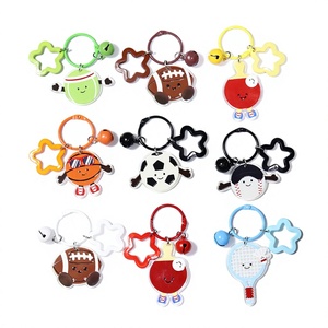 Llavero con Temática Deportiva para Regalo Promocional, Recuerdo <span class=keywords><strong>de</strong></span> Fiesta, Decoración <span class=keywords><strong>de</strong></span> Mochila, Etiqueta <span class=keywords><strong>de</strong></span> Equipaje, Artículos para Fanáticos del Gimnasio - Product Image 1