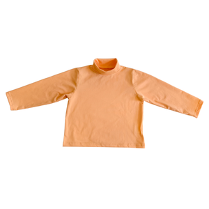 Playera <span class=keywords><strong>de</strong></span> Cuello Alto para Bebés y Niños Pequeños, Color Liso, Manga Larga, Algodón, Marca OEM - Product Image 6
